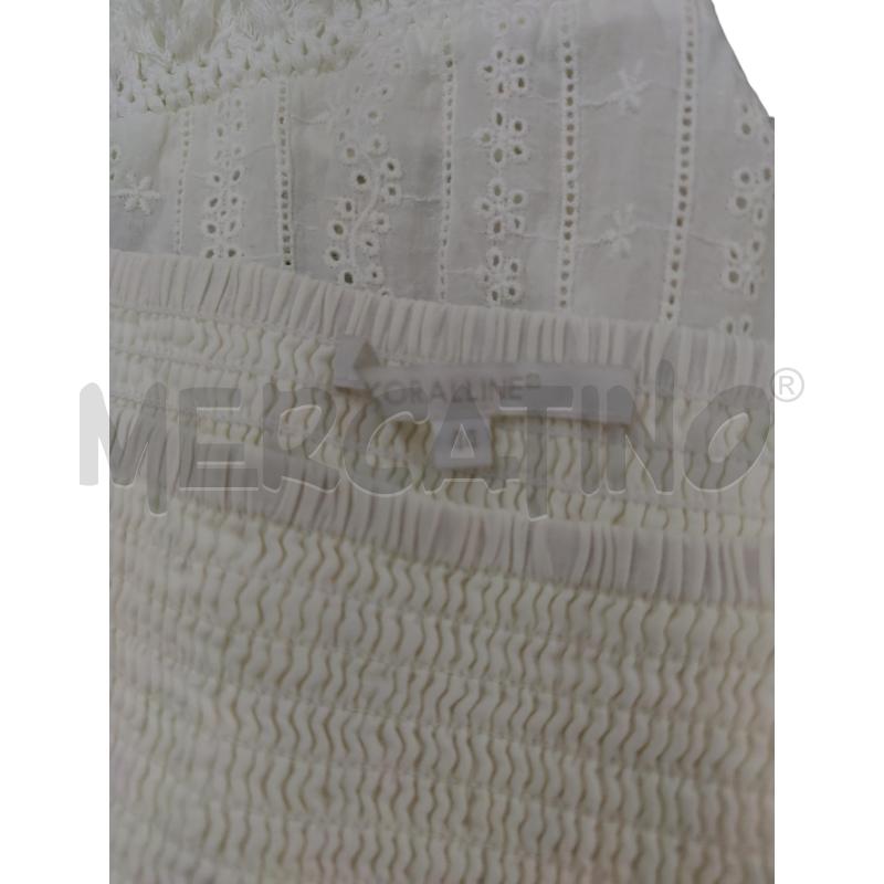 ABITO DONNA  BIANCO KORALLINE  COTONE SANGALLO | Mercatino dell'Usato Leini' 2