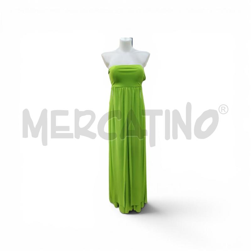 ABITO DONNA  LUNGO MIXERI VERDE ACIDO | Mercatino dell'Usato Leini' 1