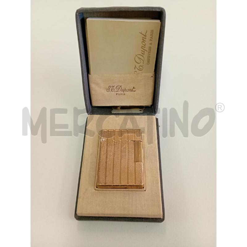 ACCENDINO DA COLLEZIONE S.T. DUPONT PLACATO ORO | Mercatino dell'Usato Leini' 1