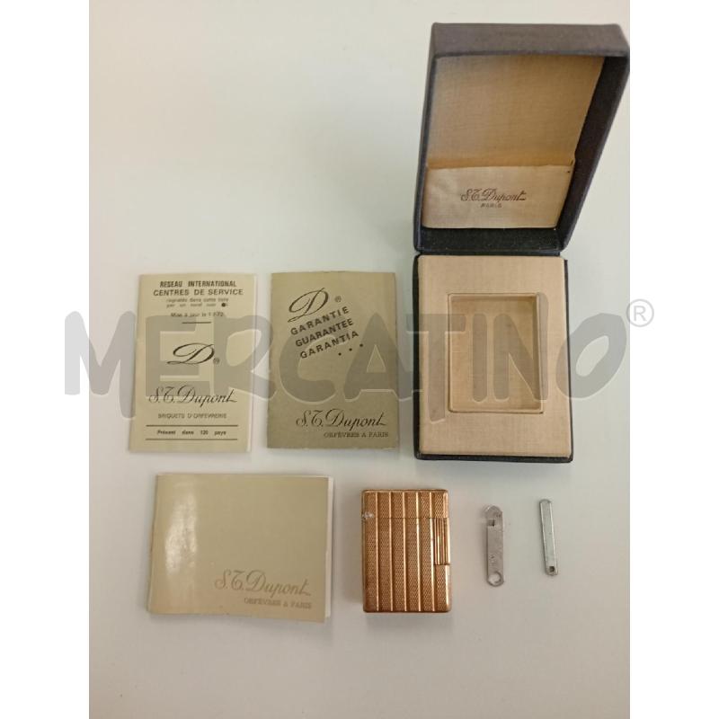 ACCENDINO DA COLLEZIONE S.T. DUPONT PLACATO ORO | Mercatino dell'Usato Leini' 2