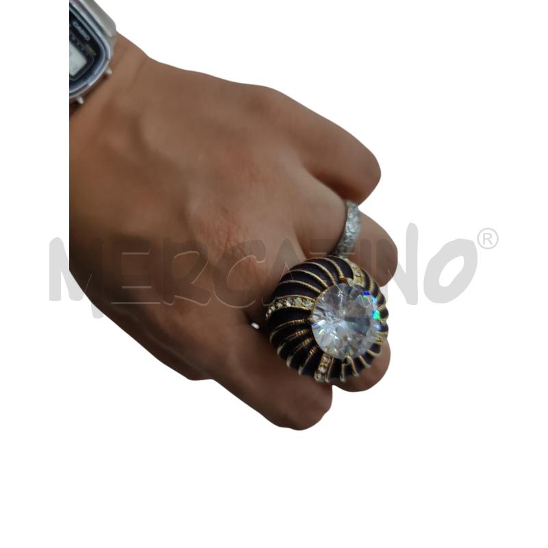 ANELLO DONNA NERO PIETRA  | Mercatino dell'Usato Leini' 1