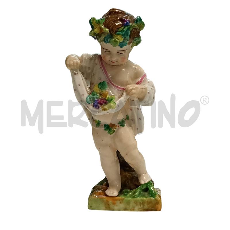 ANTICA STATUETTA DI PUTTO AUTUNNO  | Mercatino dell'Usato Leini' 1