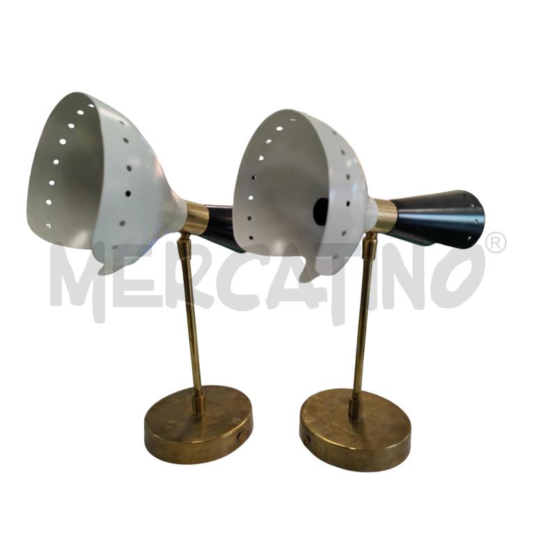APPLIQUE COPPIA STILE STILNOVO BIANCHE E NERE | Mercatino dell'Usato Leini' 1