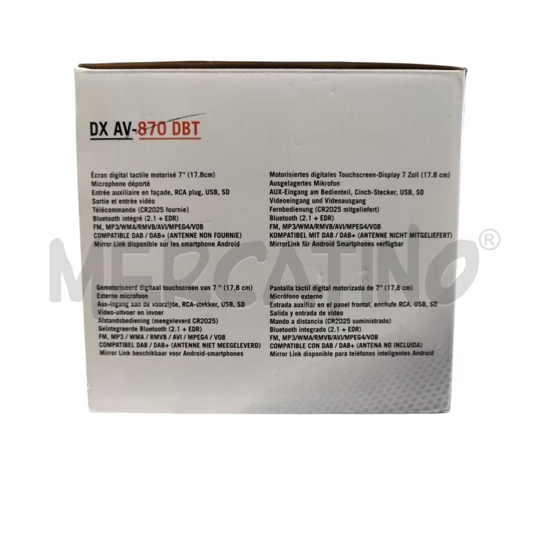 AUTORADIO DX AV 870 DBT  | Mercatino dell'Usato Leini' 2