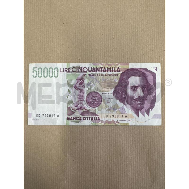 BANCONOTA 50000 LIRE  | Mercatino dell'Usato Leini' 1