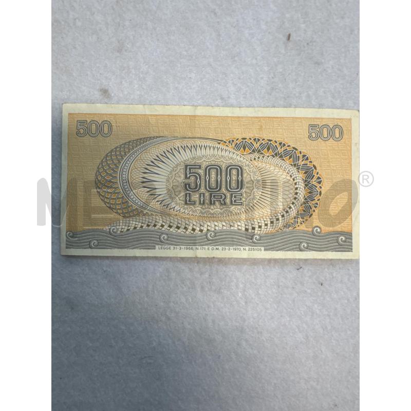 BANCONOTA 500 LIRE  | Mercatino dell'Usato Leini' 2