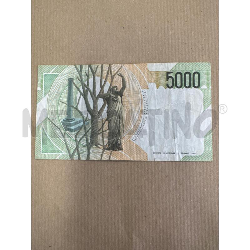 BANCONOTE 5000 LIRE BELLINI | Mercatino dell'Usato Leini' 2