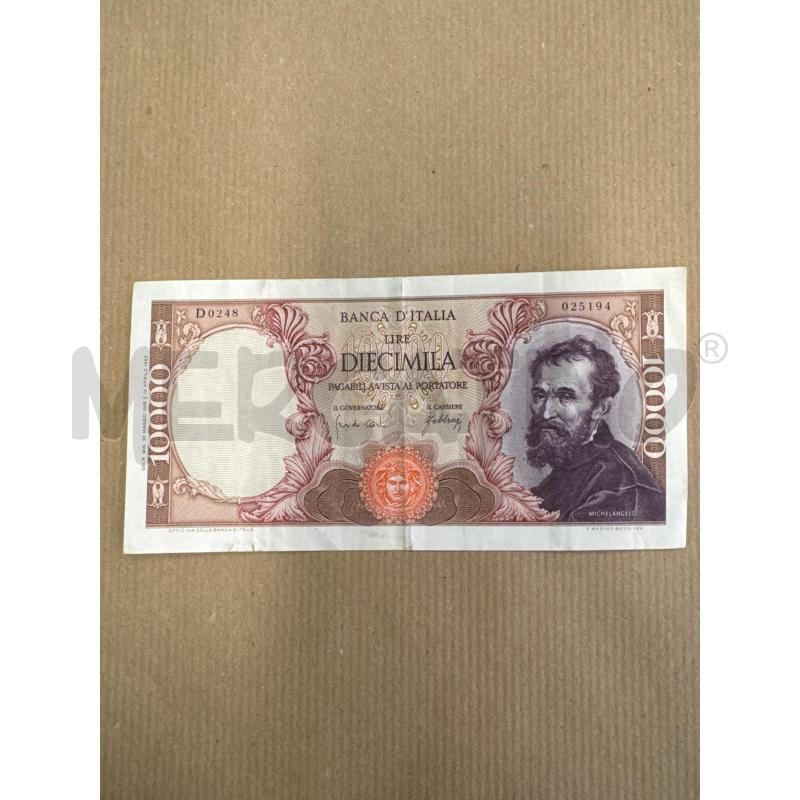 BANCONOTE VECCHIE 10000 LIRE MICHELANGELO | Mercatino dell'Usato Leini' 1