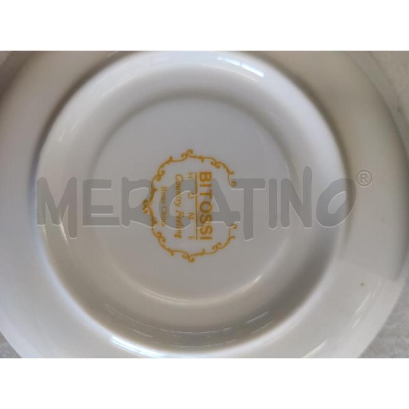 BITOSSI TAZZA TE  CON PIATTINO FLOREALE CON  SCATOLA ORIGINALE  | Mercatino dell'Usato Leini' 2