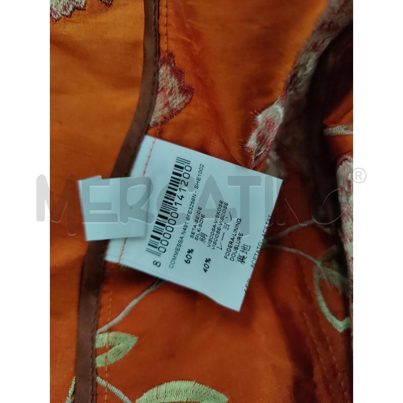 BLAZER DONNA  MISTO SETA ARANCIO | Mercatino dell'Usato Leini' 2