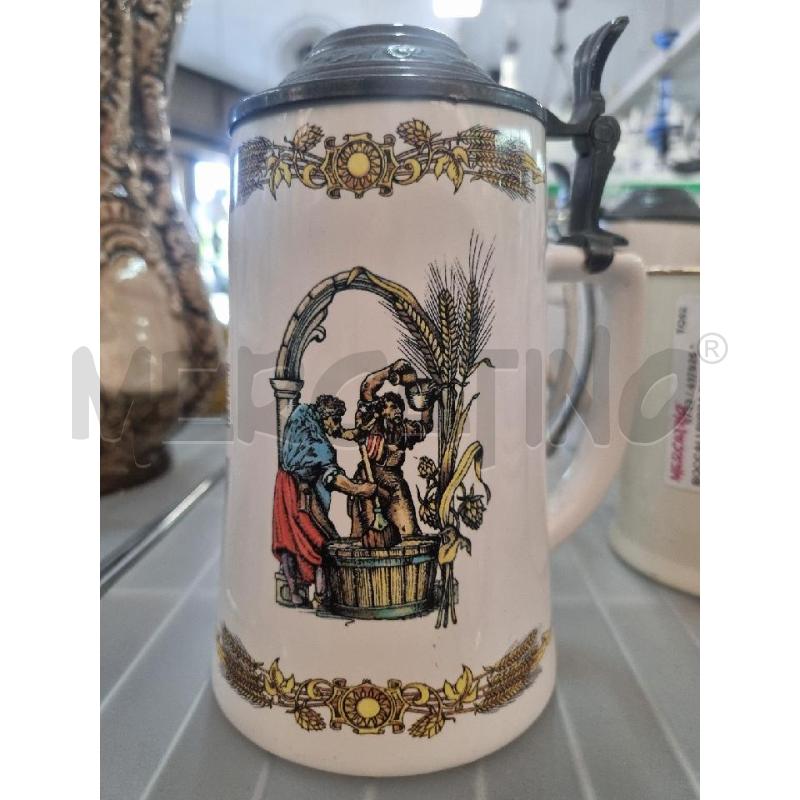BOCCALE BIRRA BIANCO | Mercatino dell'Usato Leini' 1
