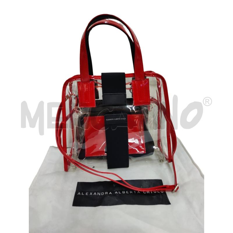BORSA DONNA ALEXANDRA ALBERTA CHIOLO ROSSA CON DUST | Mercatino dell'Usato Leini' 1