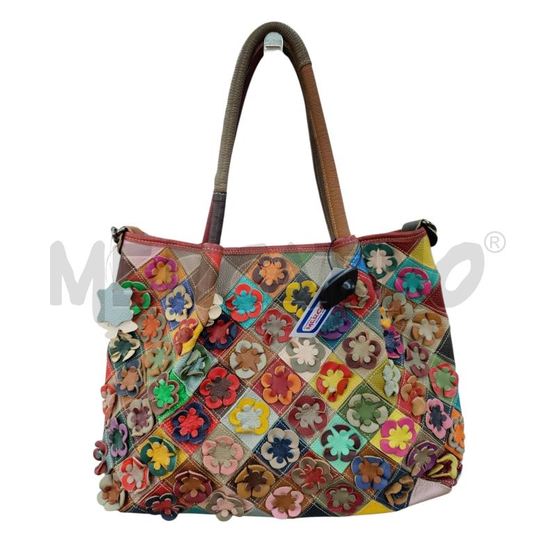 BORSA DONNA FIORI MULTICOLOR  | Mercatino dell'Usato Leini' 1