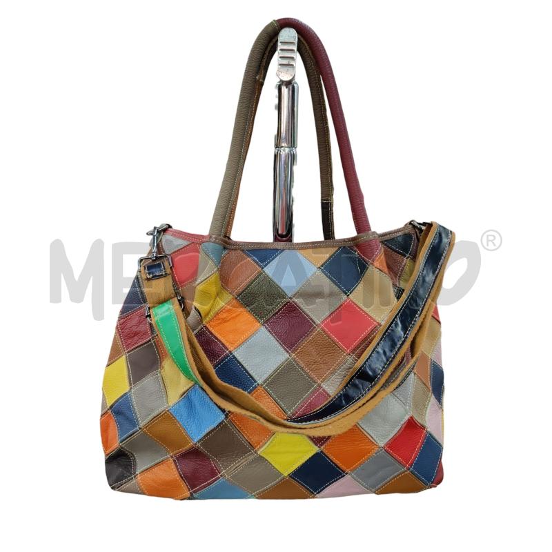 BORSA DONNA FIORI MULTICOLOR  | Mercatino dell'Usato Leini' 2