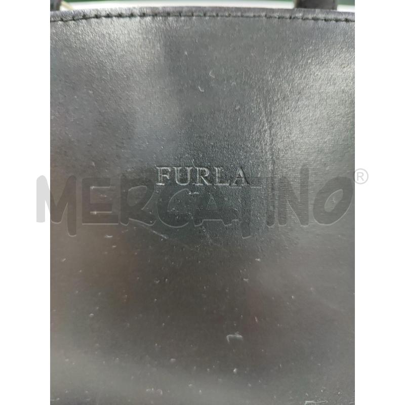 BORSA DONNA FURLA NERA CON CHIUSURA METALLICA | Mercatino dell'Usato Leini' 3