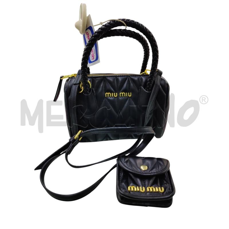 BORSA DONNA NERA MIU  | Mercatino dell'Usato Leini' 1