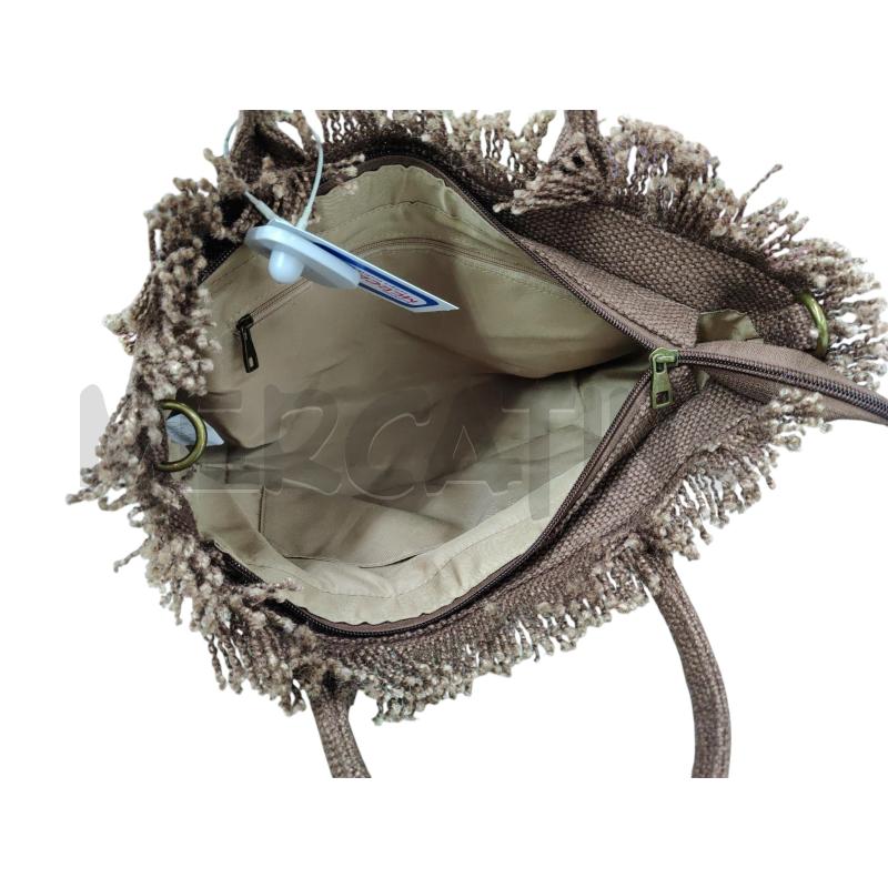 BORSA DONNA SUN BEACH MARRONE CON TRACOLLA | Mercatino dell'Usato Leini' 2