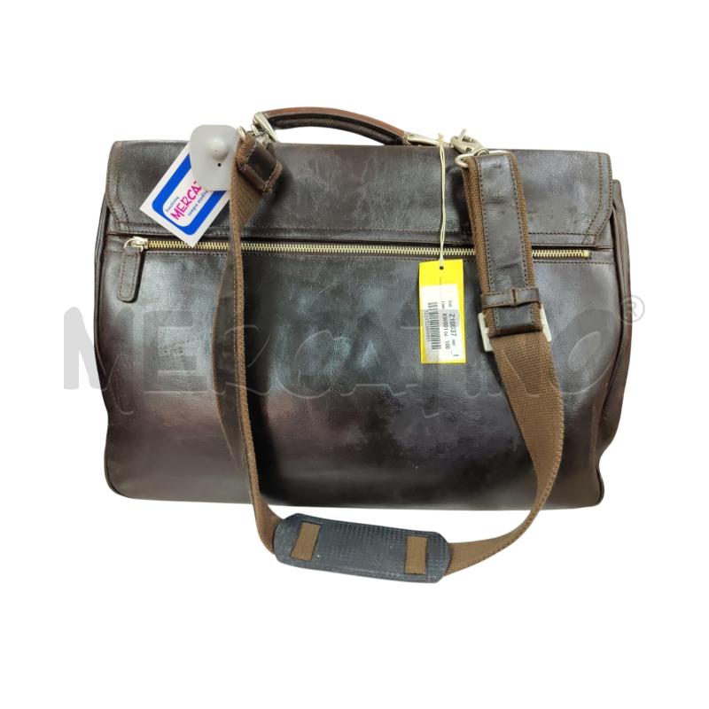 BORSA UOMO ZIPPO MARRONE VERA PELLE  | Mercatino dell'Usato Leini' 2