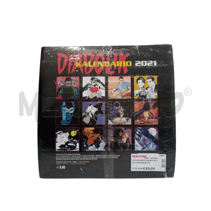 CALENDARIO DIABOLIK 2021 EDIZIONE LIMITATA 600 COPIE  | Mercatino dell'Usato Leini' 2