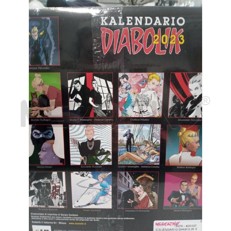 CALENDARIO DIABOLIK 2023 EDIZIONE LIMITATA 600 COPIE | Mercatino dell'Usato Leini' 2