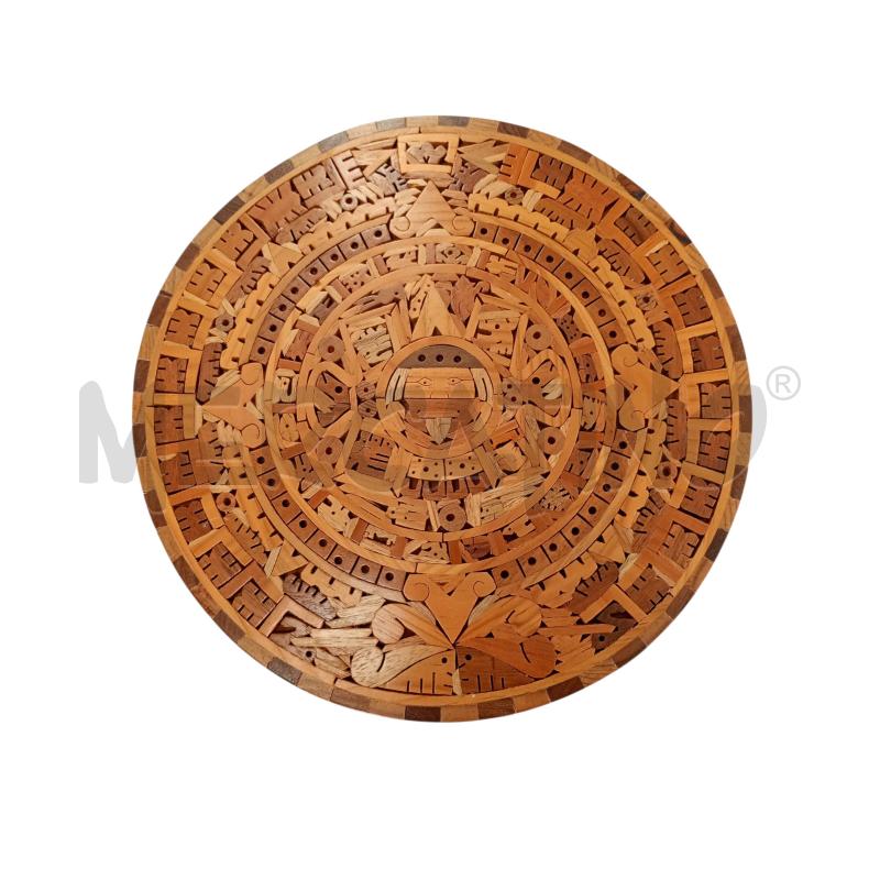 CALENDARIO MAYA IN LEGNO INARSIATO A MANO  | Mercatino dell'Usato Leini' 1