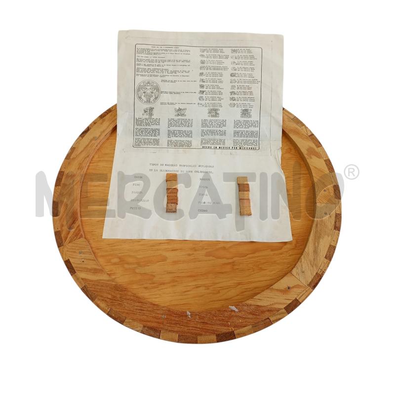 CALENDARIO MAYA IN LEGNO INARSIATO A MANO  | Mercatino dell'Usato Leini' 3