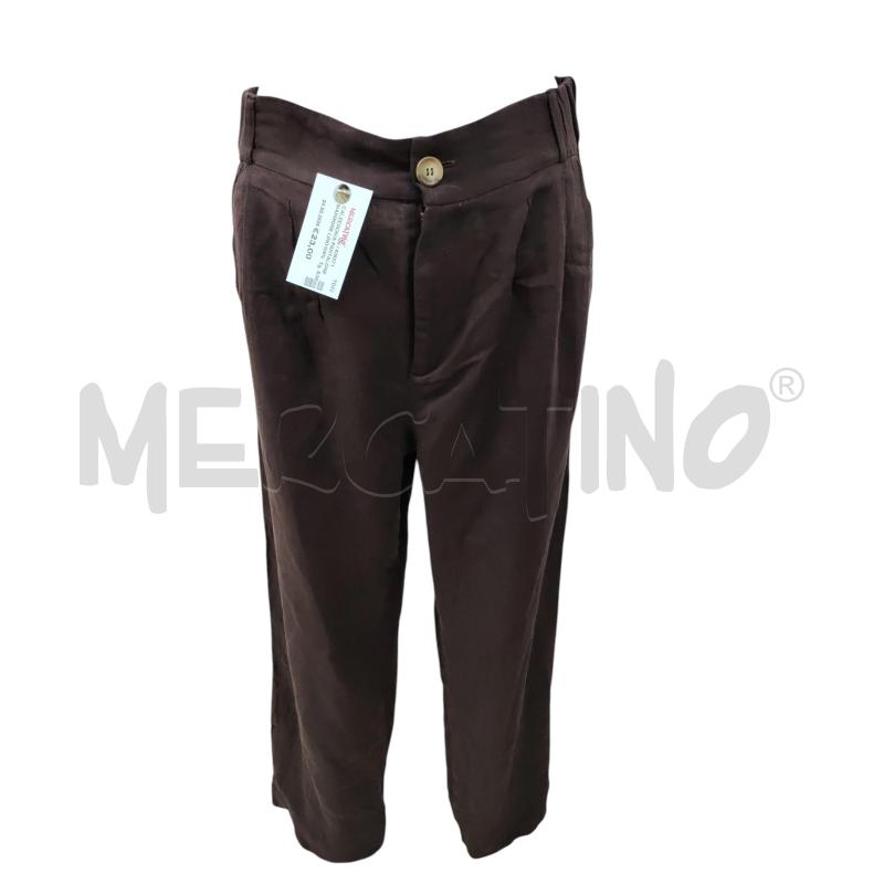CALZEDONIA PANTALONE MARRONE LINO100% | Mercatino dell'Usato Leini' 1