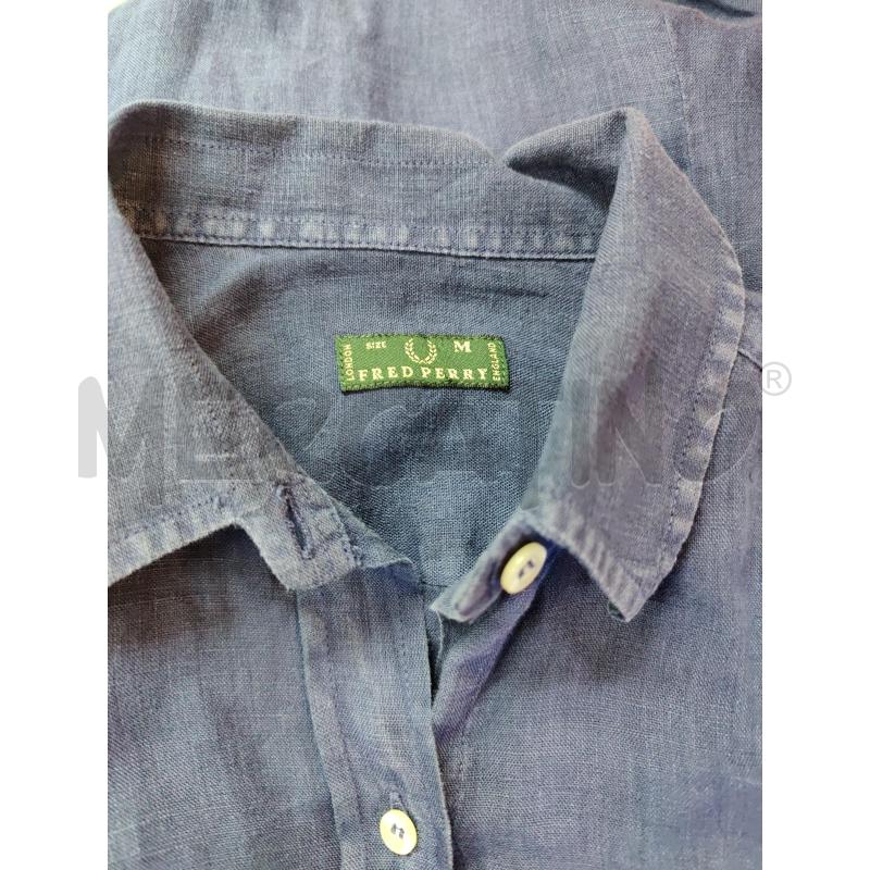 CAMICIA DONNA FRED PERRY BLU LINO | Mercatino dell'Usato Leini' 2