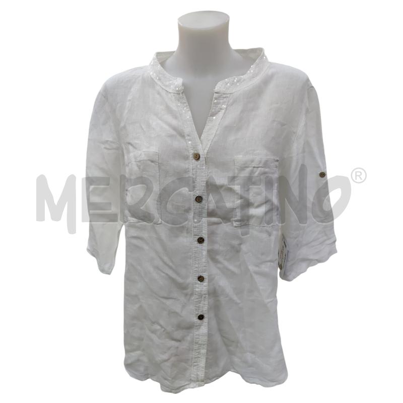 CAMICIA DONNA LINO BIANCA  | Mercatino dell'Usato Leini' 1