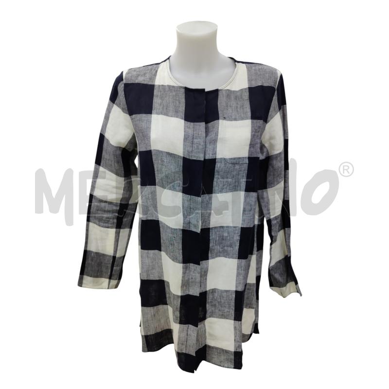 CAMICIA DONNA MAX MARA QUADRI MISTO LINO COTONE | Mercatino dell'Usato Leini' 1