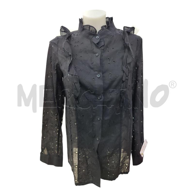 CAMICIA DONNA NERA 100% COTONE | Mercatino dell'Usato Leini' 1