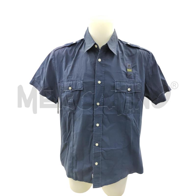CAMICIA UOMO BLAUER BLU | Mercatino dell'Usato Leini' 1