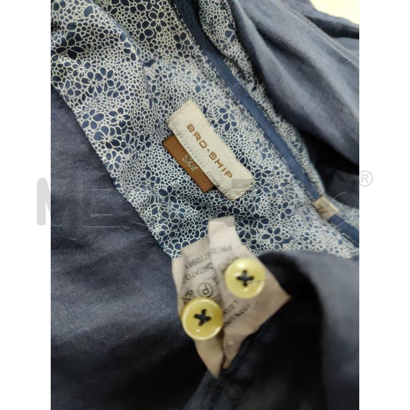 CAMICIA UOMO BRO-SHIP BLU 100% LINO | Mercatino dell'Usato Leini' 2