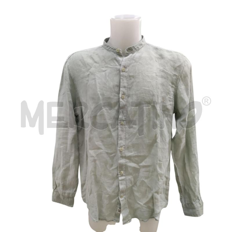 CAMICIA UOMO PULL&BEAR SALVIA LINO | Mercatino dell'Usato Leini' 1