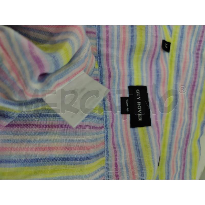 CAMICIA  GUY ROVER RIGHE LINO 100% | Mercatino dell'Usato Leini' 2