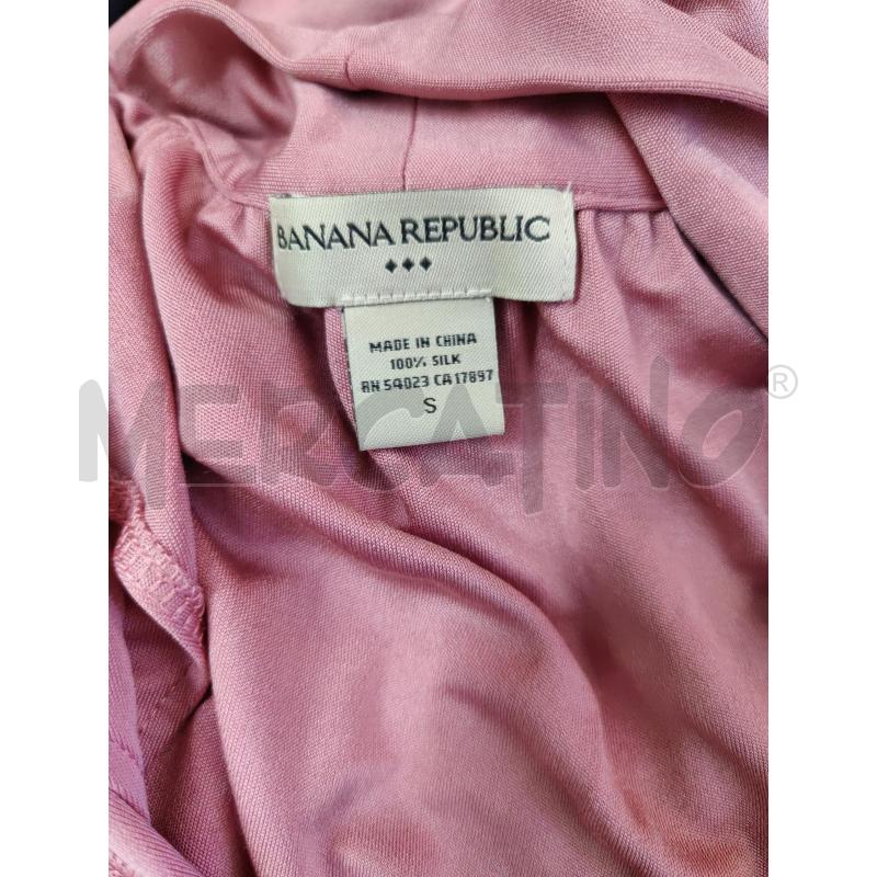 CANOTTA DONNA BANANA REPUBLIC IN SETA ROSA | Mercatino dell'Usato Leini' 2