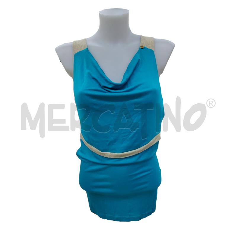 CANOTTA DONNA  RINASCIMENTO TURCHESE ORO | Mercatino dell'Usato Leini' 1