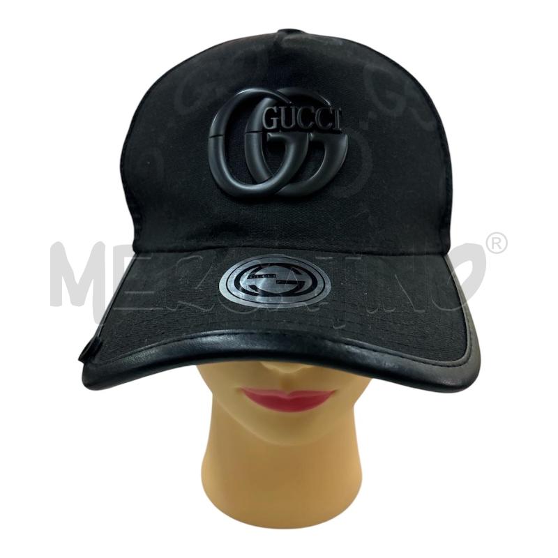 CAPPELLINO GUCCI GG NERO IN TESSUTO TECNICO | Mercatino dell'Usato Leini' 1
