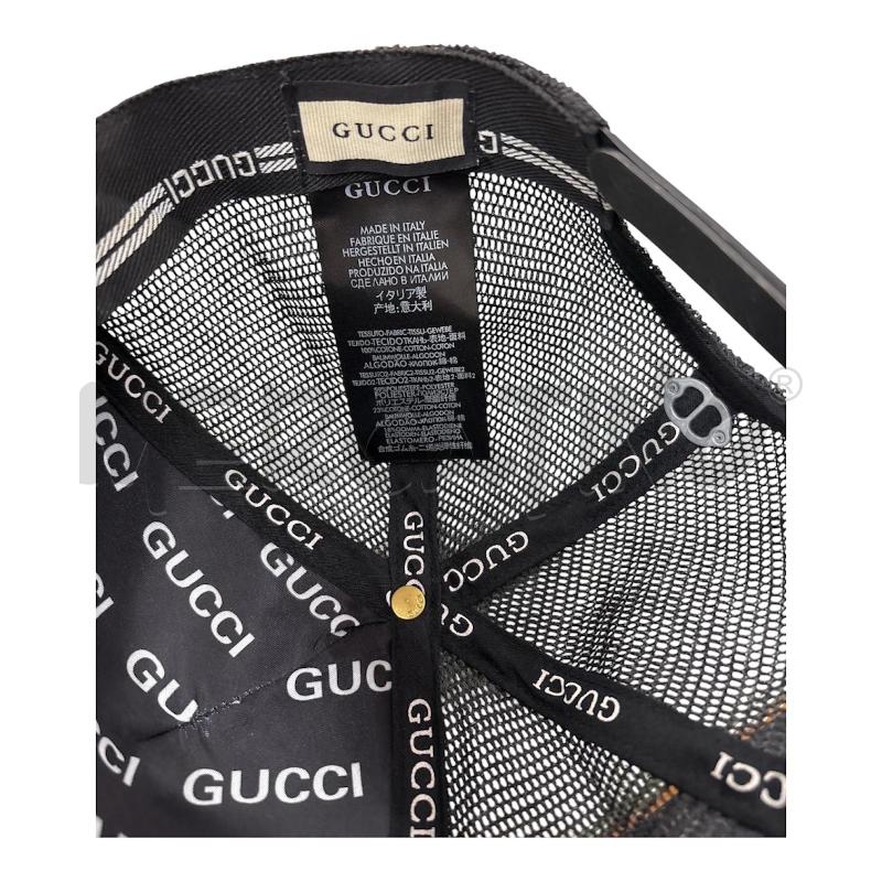 CAPPELLINO GUCCI GG NERO IN TESSUTO TECNICO | Mercatino dell'Usato Leini' 4