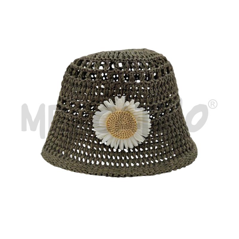 CAPPELLINO PAGLIA VERDONE FIORE A LATO  | Mercatino dell'Usato Leini' 1