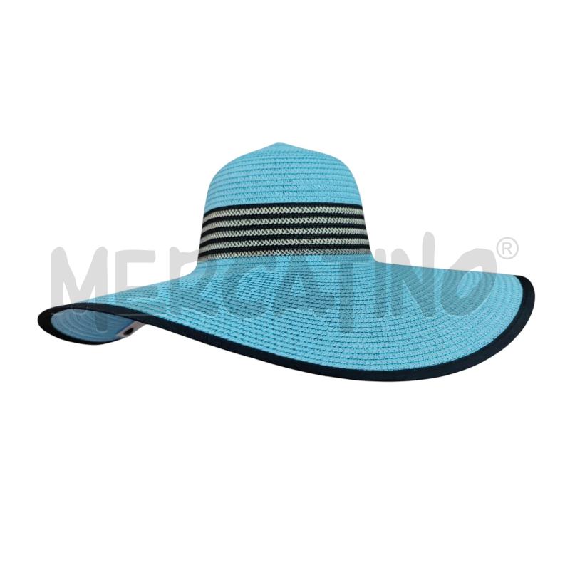 CAPPELLO DONNA PAGLIA AZZURRO  | Mercatino dell'Usato Leini' 1