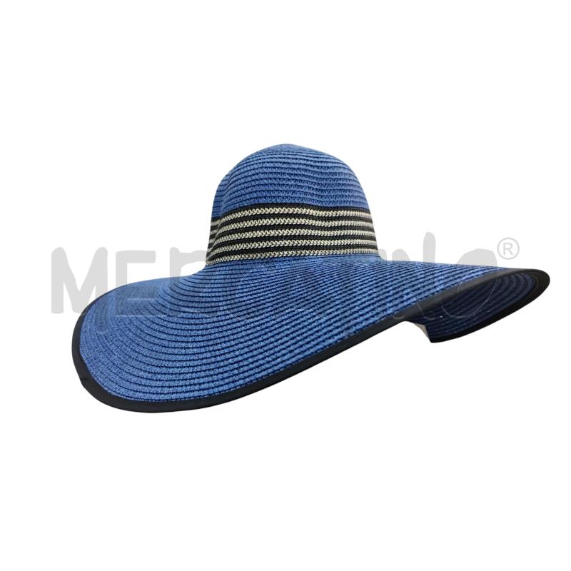 CAPPELLO DONNA PAGLIA BLU  | Mercatino dell'Usato Leini' 1
