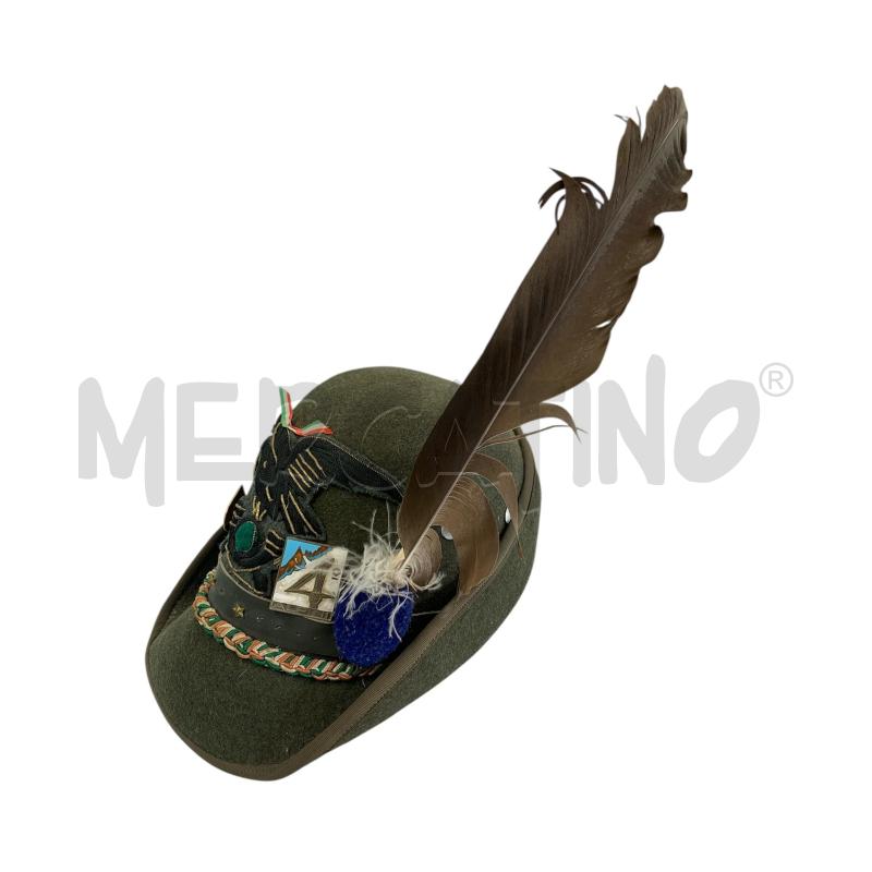 CAPPELLO ORIGINALE ALPINI 4 BATTAGLIONE CON SPILLE  | Mercatino dell'Usato Leini' 1