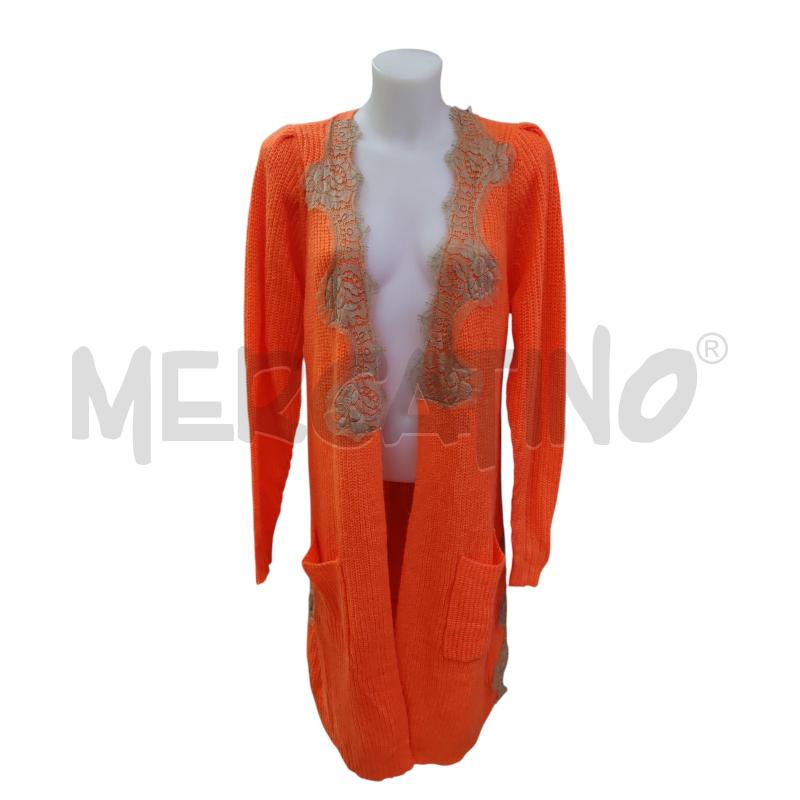 CARDIGAN DONNA NOSECRETS MILANO ARANCIONE NUOVO CON ETICHETTA | Mercatino dell'Usato Leini' 1
