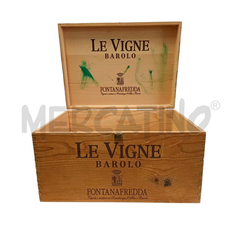 CASSA IN LEGNO LE VIGNE BAROLO FONTAFREDDA | Mercatino dell'Usato Leini' 2