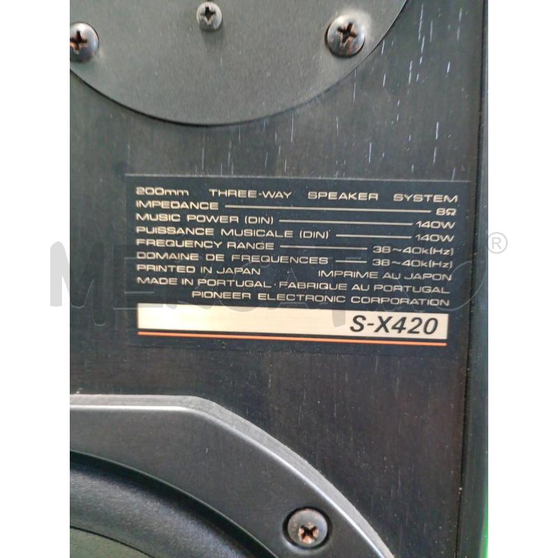 CASSE ACUSTICHE PIONEER S-X420 140 WATT | Mercatino dell'Usato Leini' 3