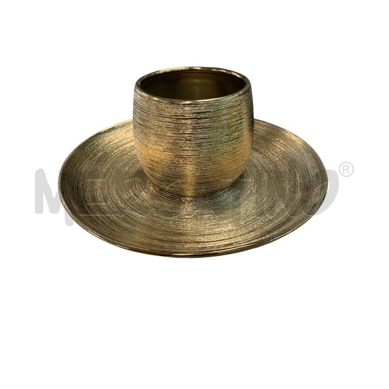 CENTROTAVOLA DORATO VASSOIO E VASO | Mercatino dell'Usato Leini' 1