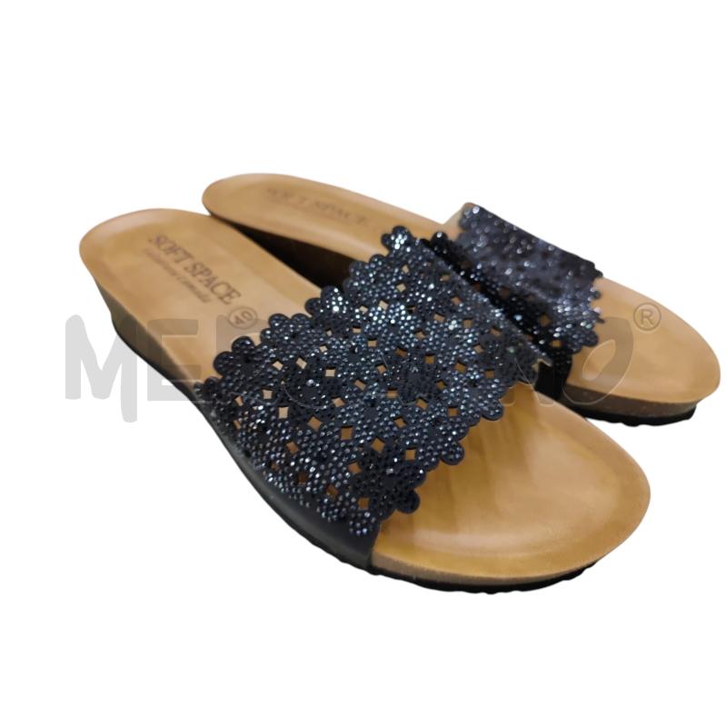 CIABATTE DONNA SOFT SPACE NERE | Mercatino dell'Usato Leini' 1