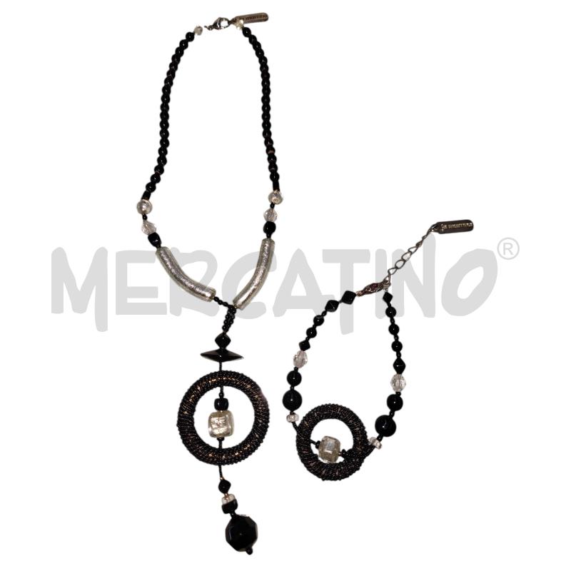 COLLANA E BRACCIALE LA MURRINA NERI | Mercatino dell'Usato Leini' 1