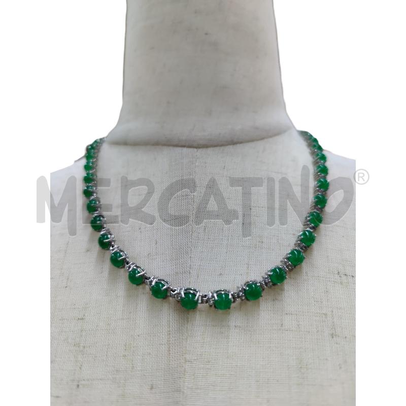 COLLANA GIADA VERDE  | Mercatino dell'Usato Leini' 1